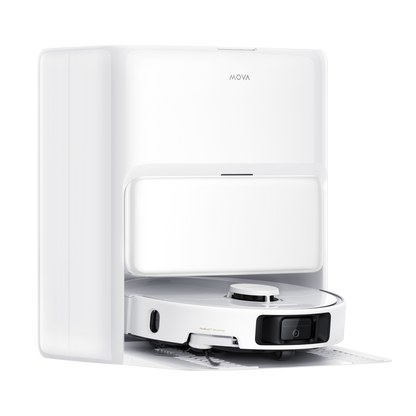 MOVA P50 Ultraロボット掃除機 19,000Paの吸引力 75℃の温水モップ自動洗浄 自動ゴミ収集 モップに自動給水 LDSレーザーナビゲーション 自動マッピング 障害物回避 アプリ対応 3年間メーカー保証