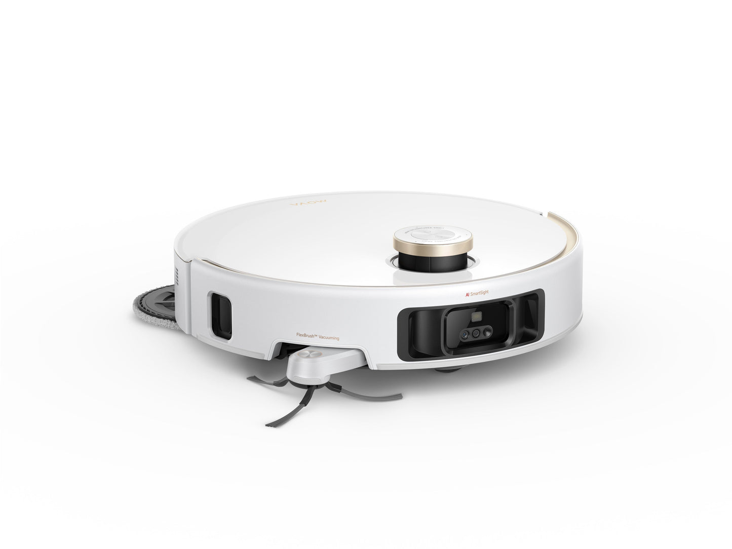 MOVA V50 Ultraロボット掃除機 AIで革新 24,000Pa圧倒的パワーで清掃の頂点へ 6cmの段差乗り越え能力 昇降式ナビゲーション モップとサイドブラシが自在に伸縮し